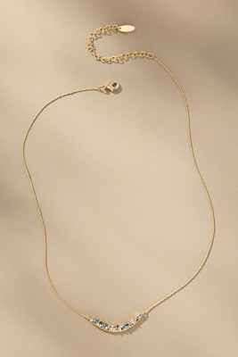 By Anthropologie Birthstone Bar Necklace In Gold