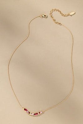 By Anthropologie Birthstone Bar Necklace In Gold