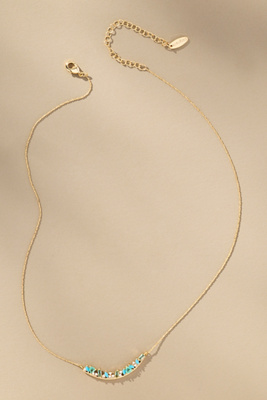 By Anthropologie Birthstone Bar Necklace In Gold