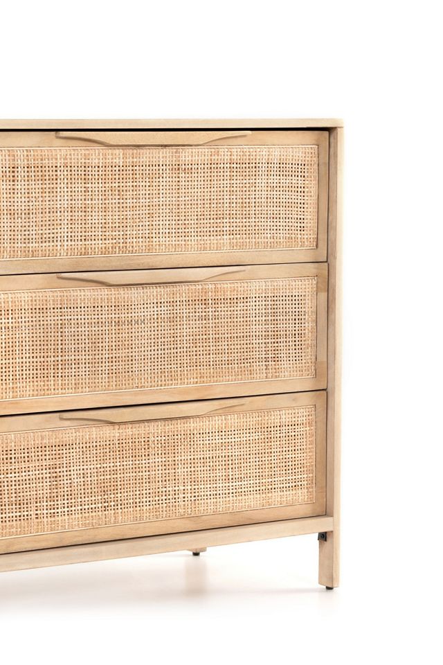 Sydney Six-Drawer Cane & Wood Dresser #5