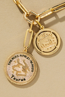 By Anthropologie Zodiac Coin Necklace