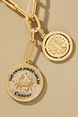By Anthropologie Zodiac Coin Necklace