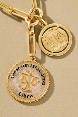 By Anthropologie Zodiac Coin Necklace