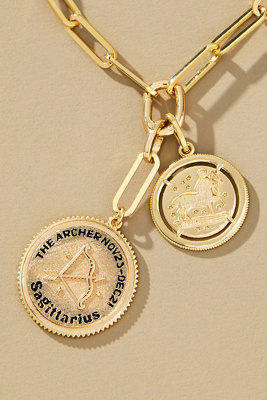 By Anthropologie Zodiac Coin Necklace