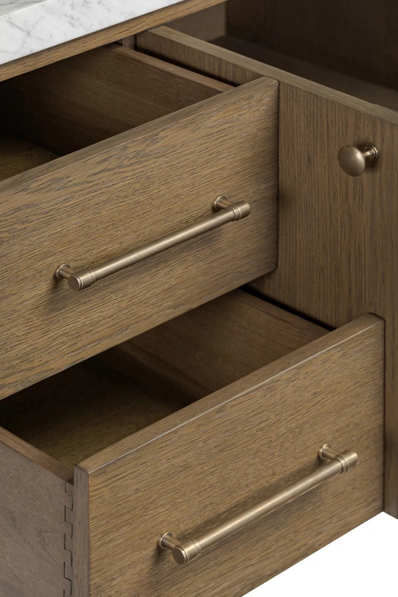 Open drawer showing interior
