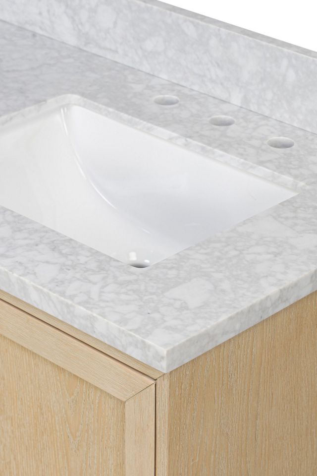 Millie Marble-Top Double Bathroom Vanity #4