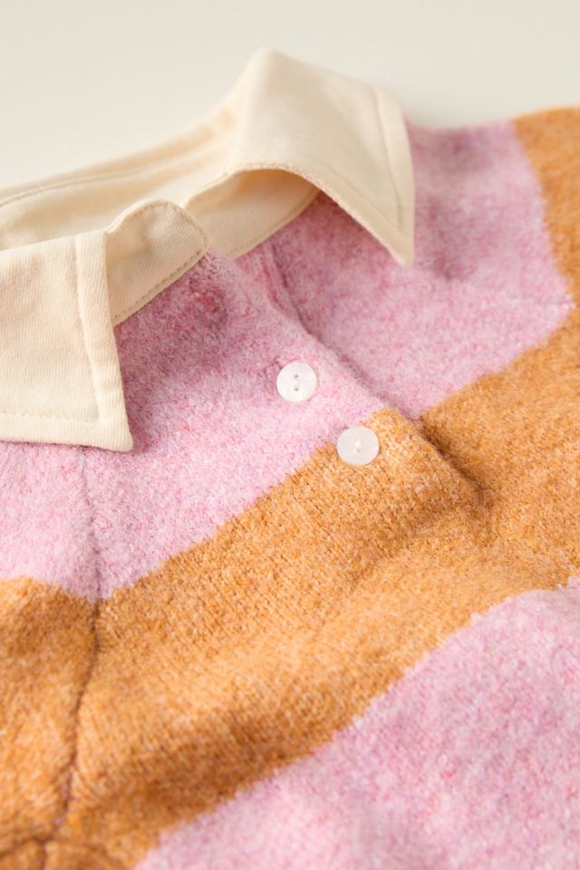By Anthropologie Striped Rugby Pet Sweater #2