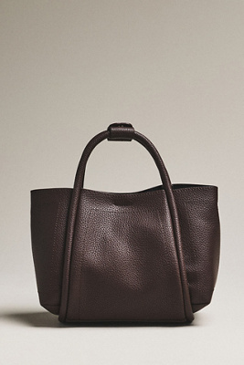 By Anthropologie Mini Pebbled Satchel In Brown
