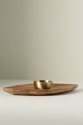 Tropical Hardwood Chip & Dip Platter