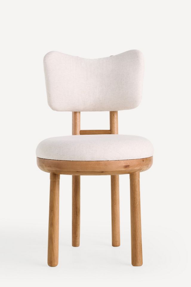 Irie Linen Light Walnut Dining Chair #1