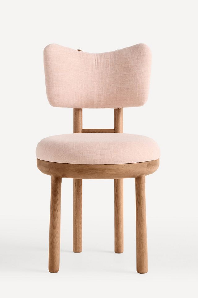 Irie Linen Light Walnut Dining Chair #1