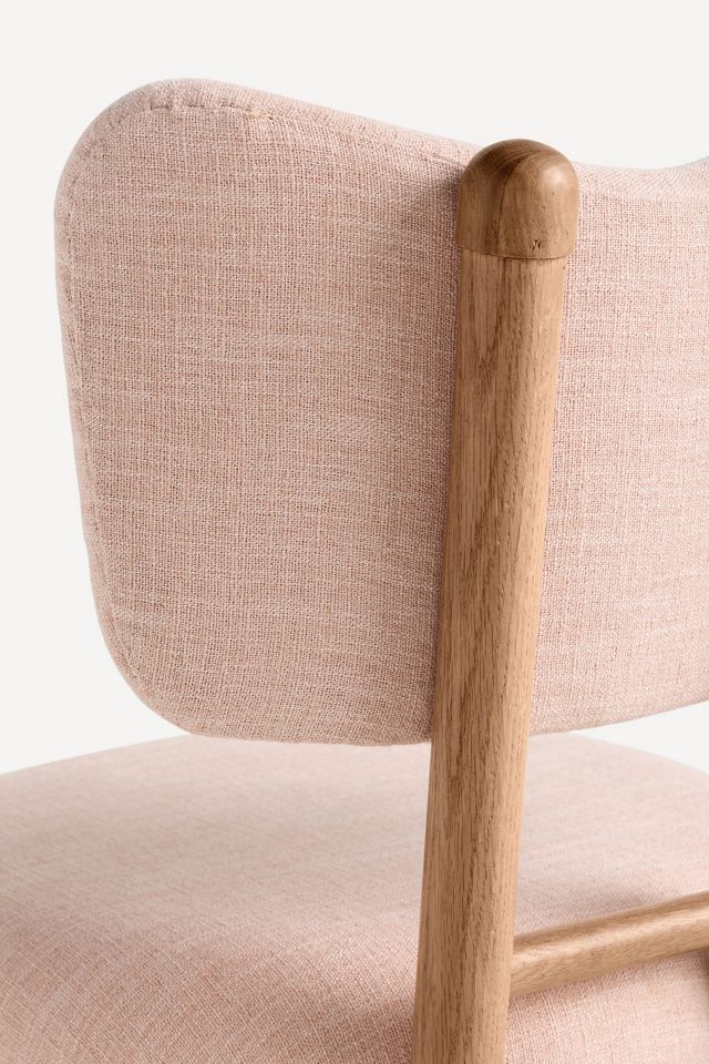 Irie Linen Light Walnut Dining Chair #4