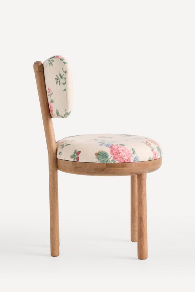 Irie Printed Linen Light Walnut Dining Chair  #2