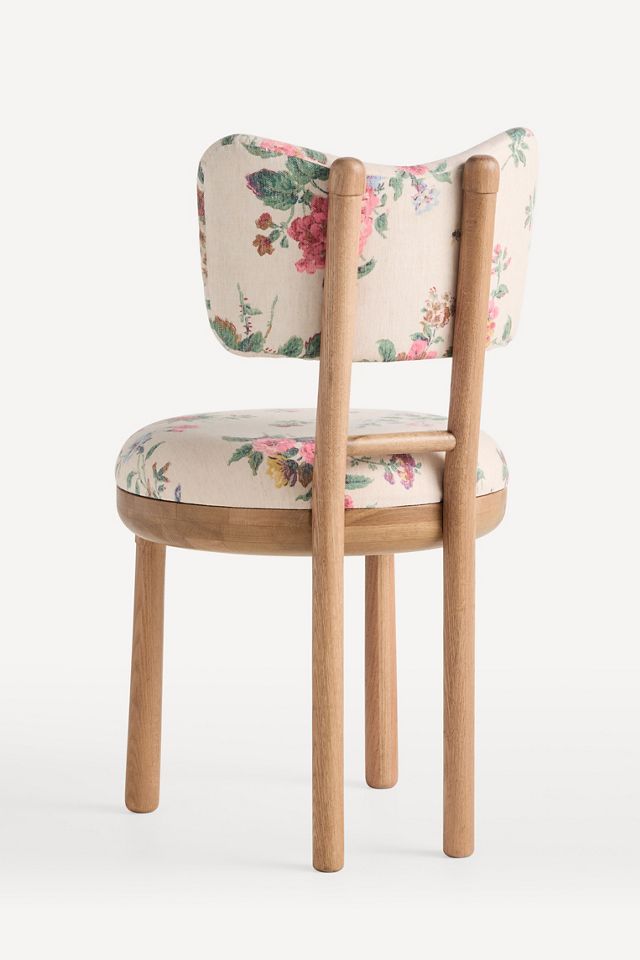 Irie Printed Linen Light Walnut Dining Chair  #3