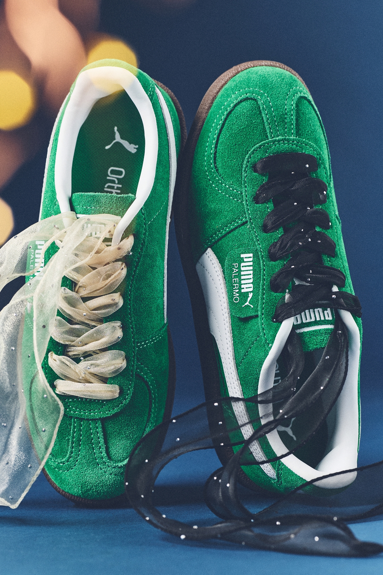 Rhinestone Organza Shoe Laces