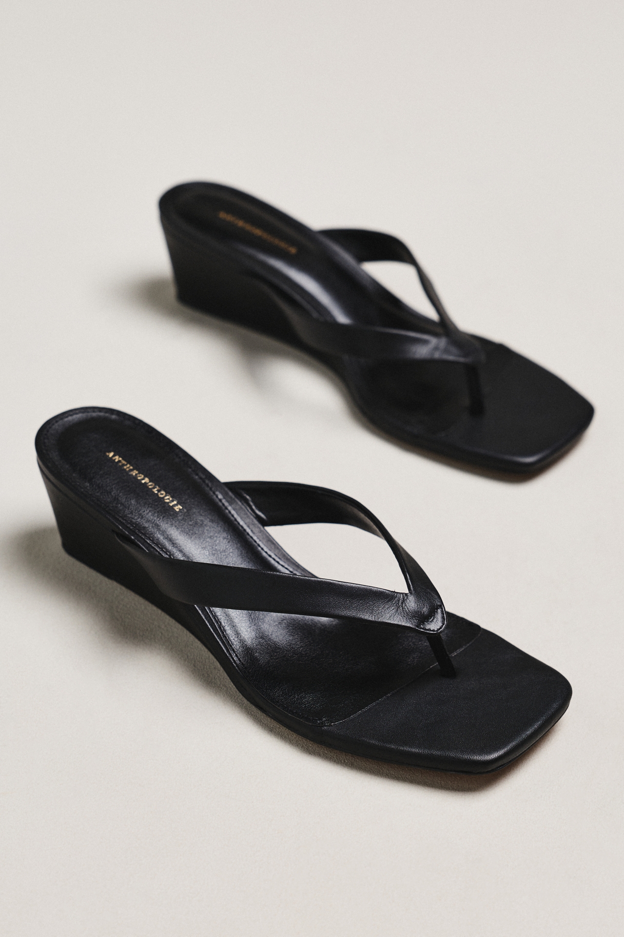 By Anthropologie Wedge Thong Heels