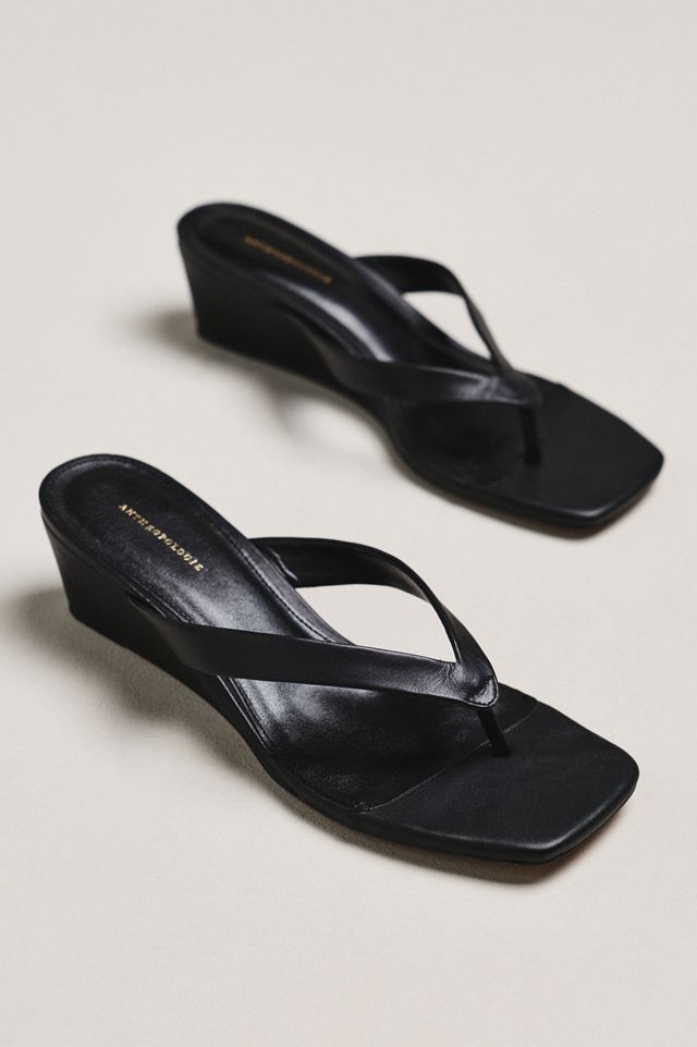 By Anthropologie Wedge Flip-Flop Heels #4