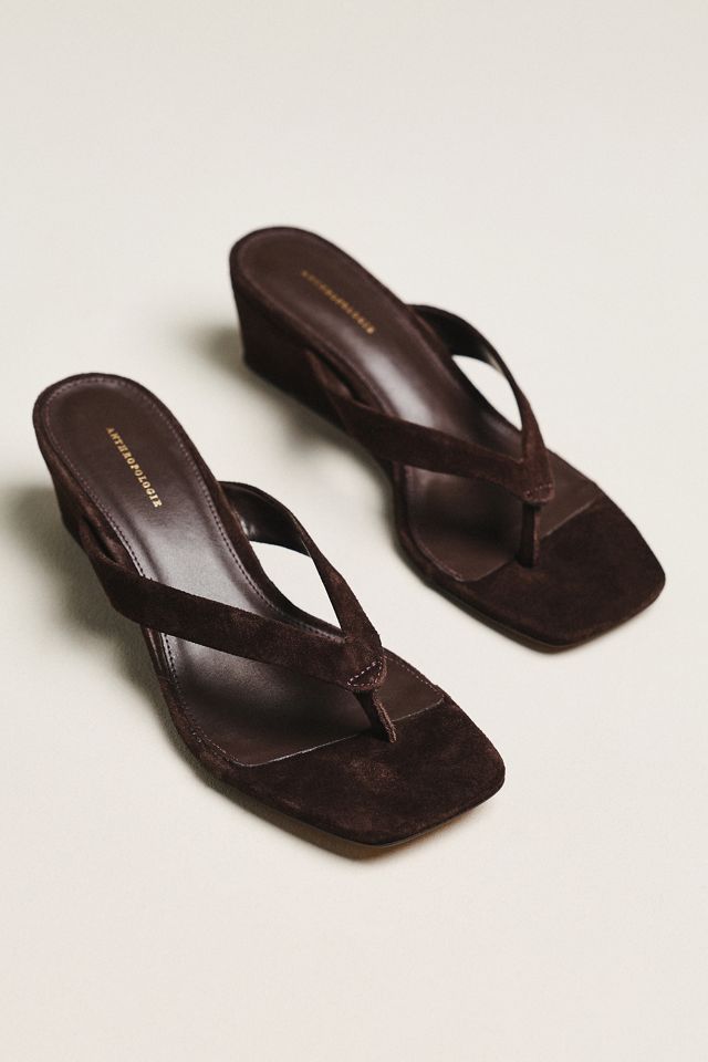 By Anthropologie Wedge Thong Heels