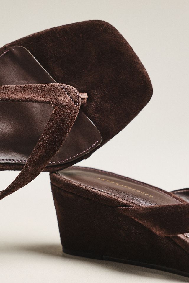 By Anthropologie Wedge Thong Heels