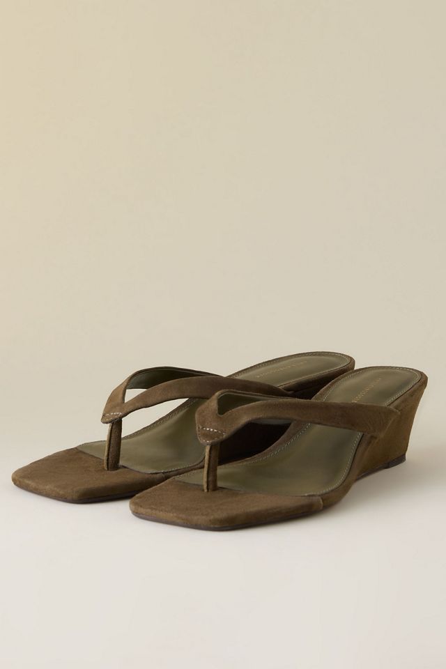 By Anthropologie Wedge Thong Heels #2