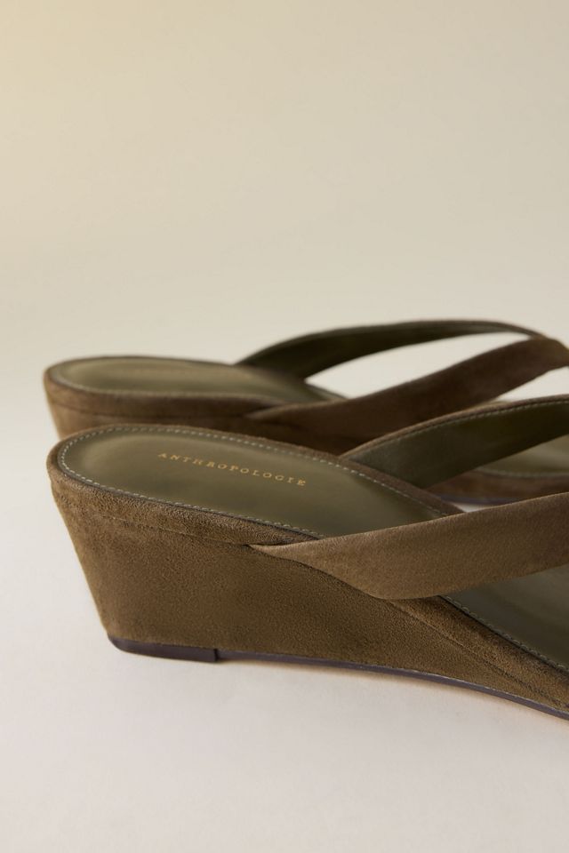 By Anthropologie Wedge Thong Heels #3