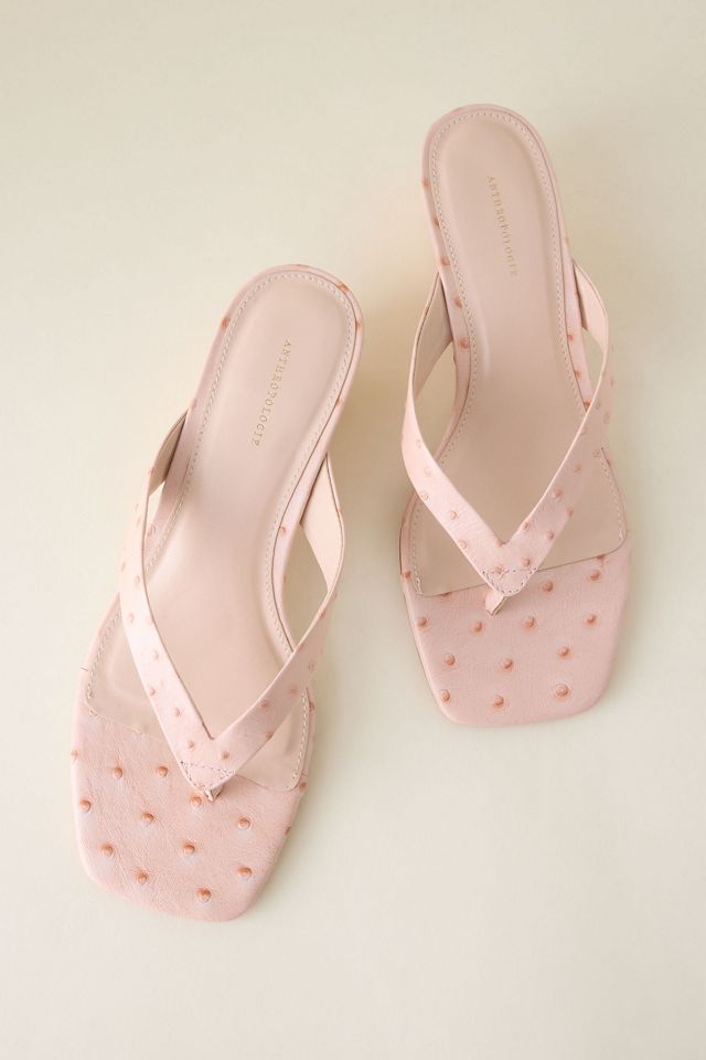 By Anthropologie Wedge Thong Heels #1