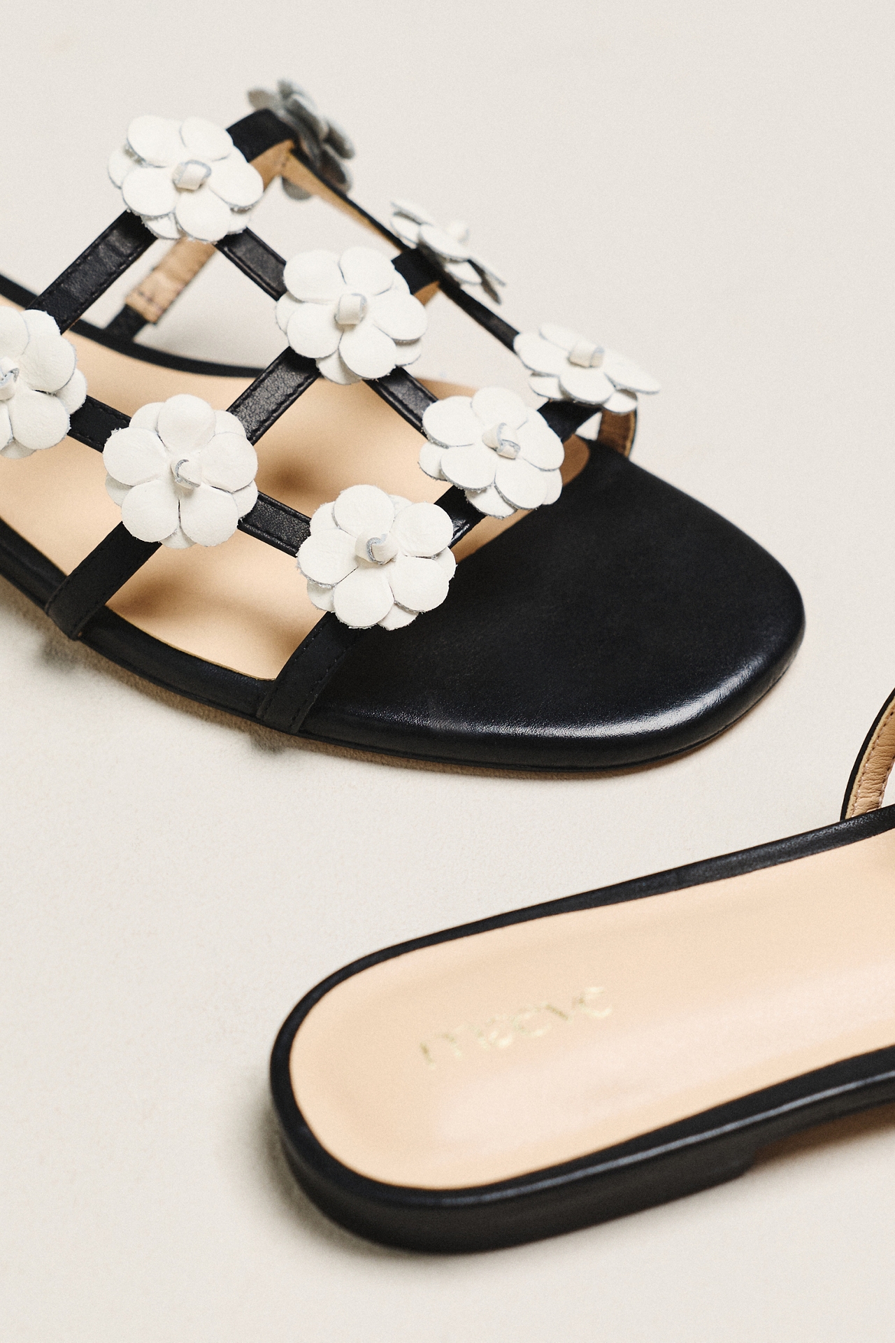 Maeve Flower Cage Slider Sandals