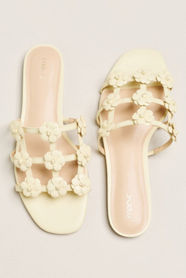 Flower Cage Slider Sandals
