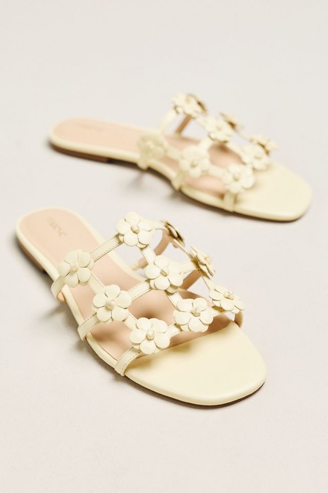 Maeve Flower Cage Slider Sandals #1