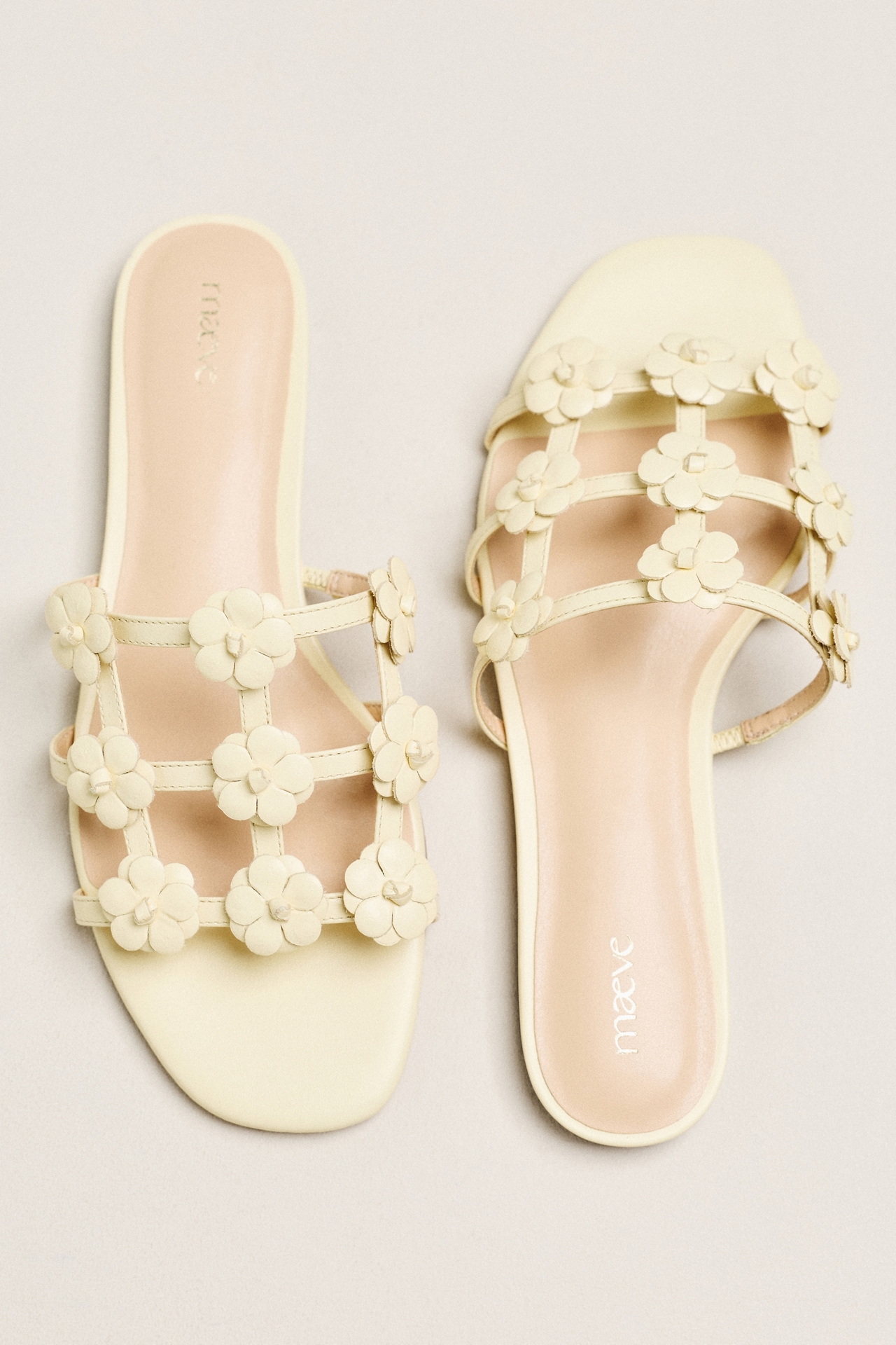 Maeve Flower Cage Slider Sandals
