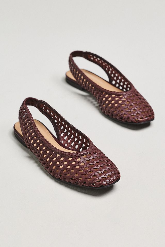 By Anthropologie Slingback Woven Flats #1