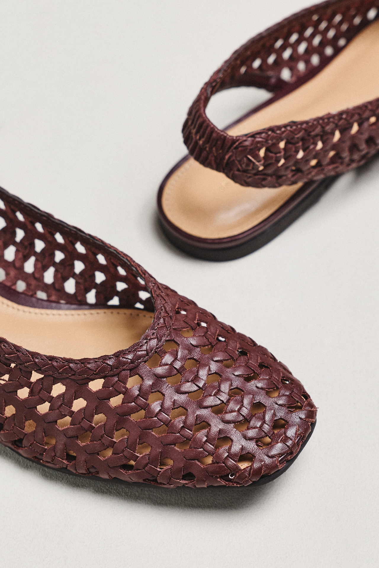 By Anthropologie Slingback Woven Flats