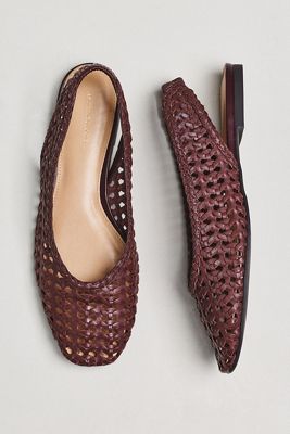 By Anthropologie Slingback Woven Flats