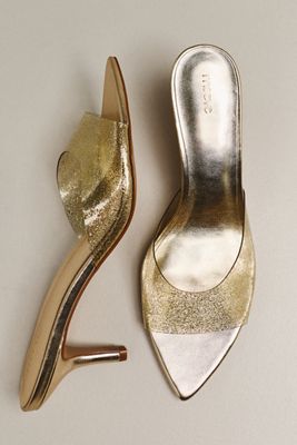 Maeve Gianna PVC Pointed-Toe Mule Heels