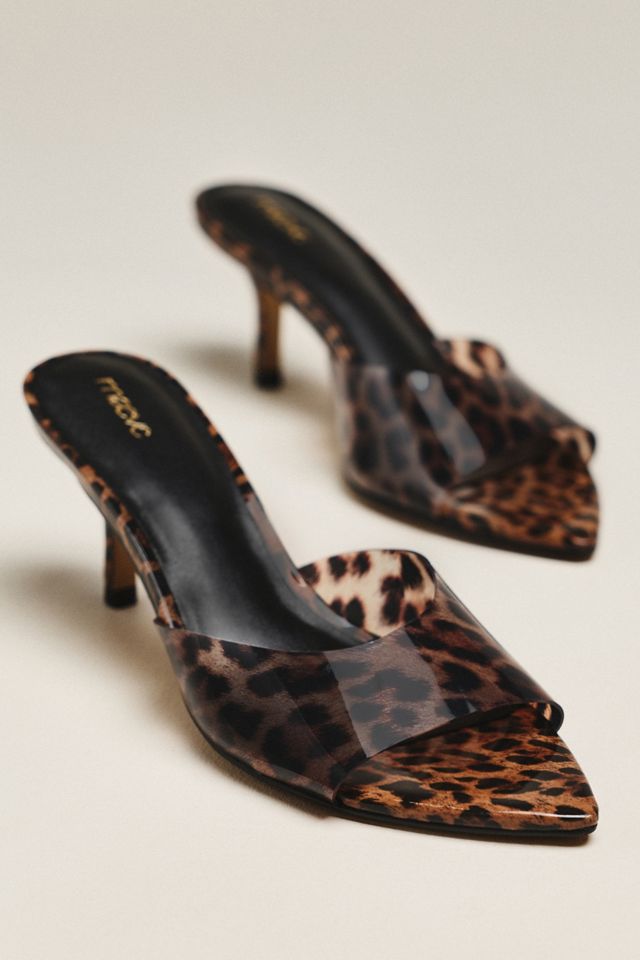 Maeve Gianna PVC Pointed-Toe Mule Heels #1