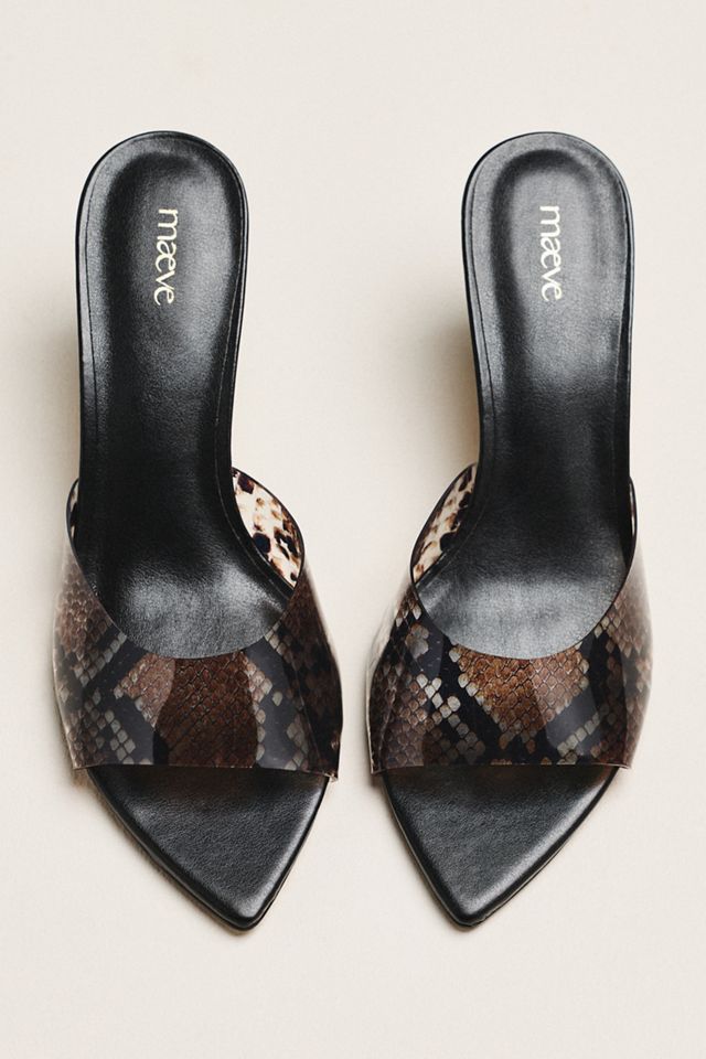Maeve Gianna PVC Pointed-Toe Mule Heels #1