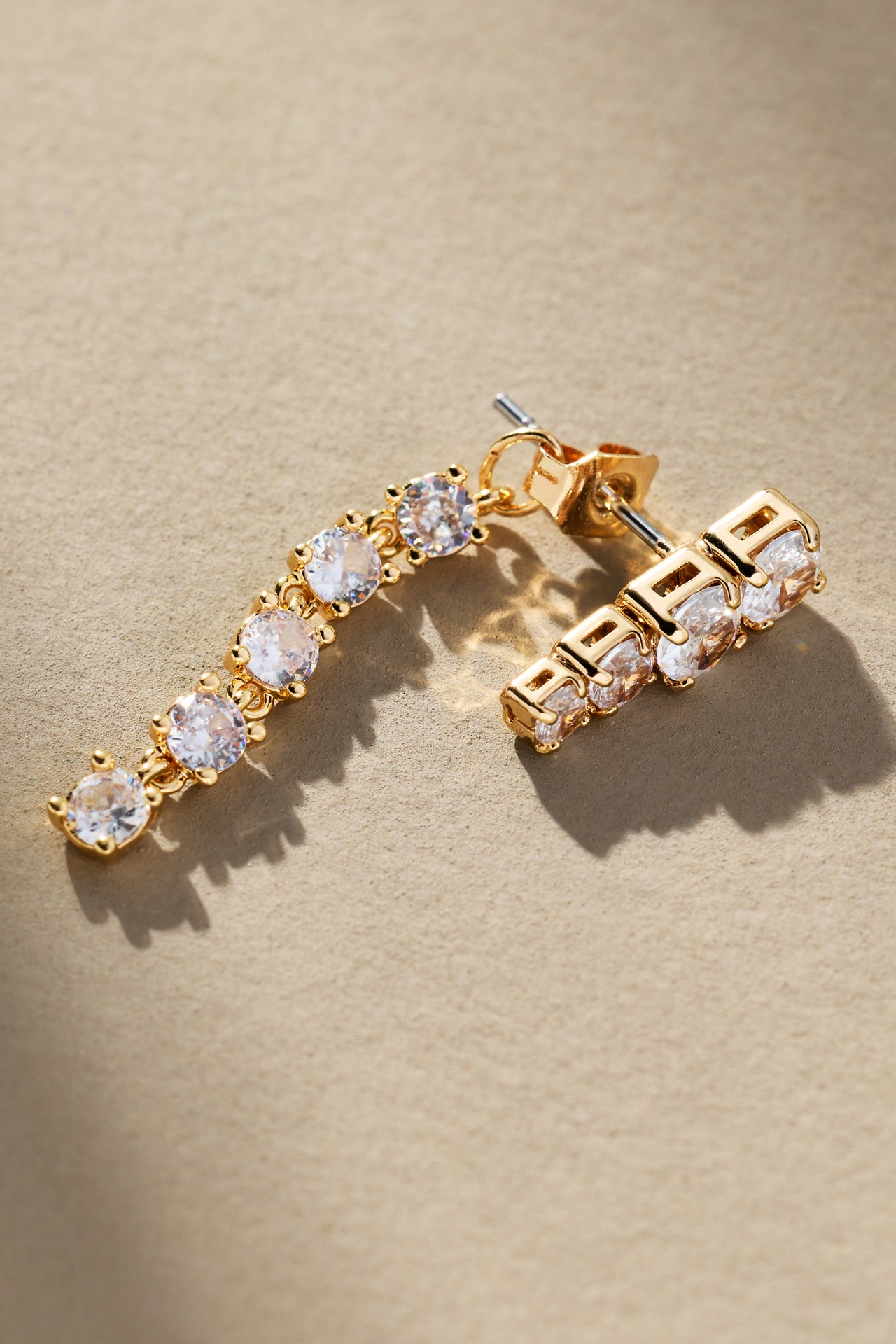 Maeve Floating Crystal Drop Earrings