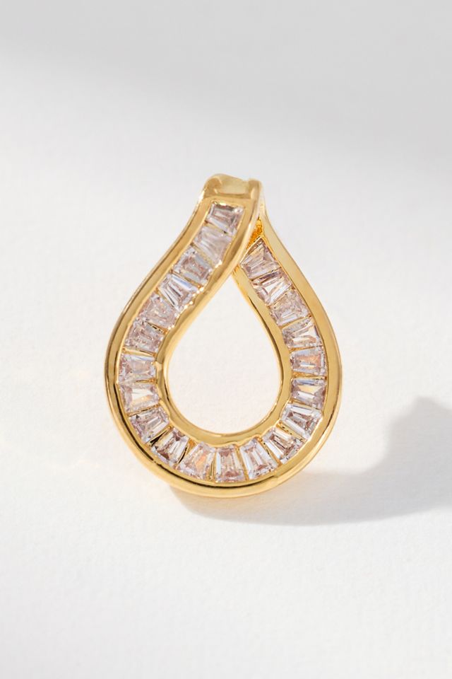 Maeve Baguette Crystal Post Earrings #1