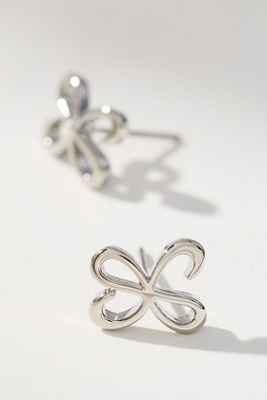 Maeve Small Icon Post Earrings In Brown