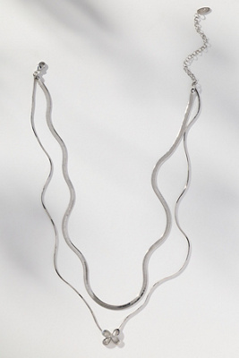 Maeve Icon Layered Necklace In Silver