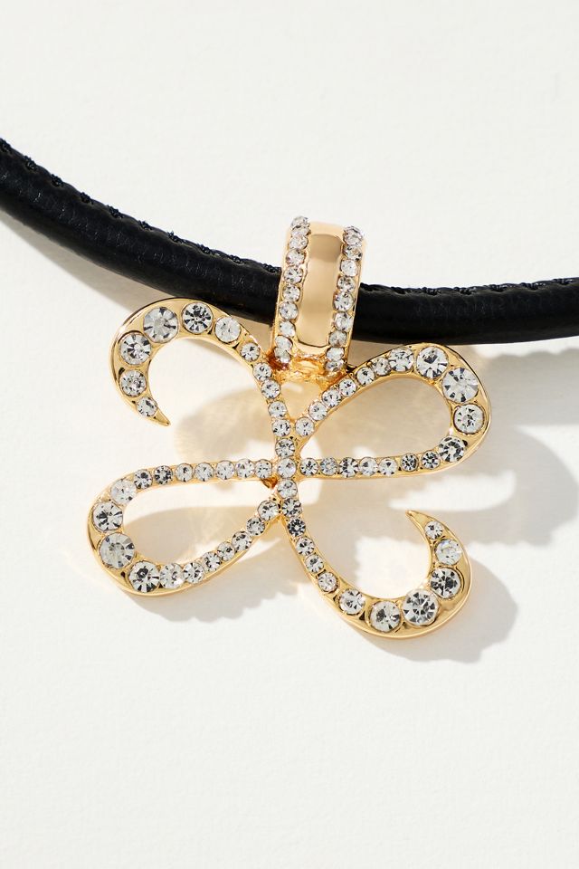 Maeve Pavé Cord Necklace #1