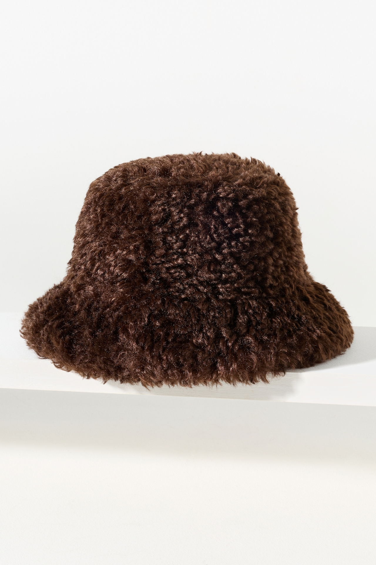 Curly Sherpa Fleece Bucket Hat