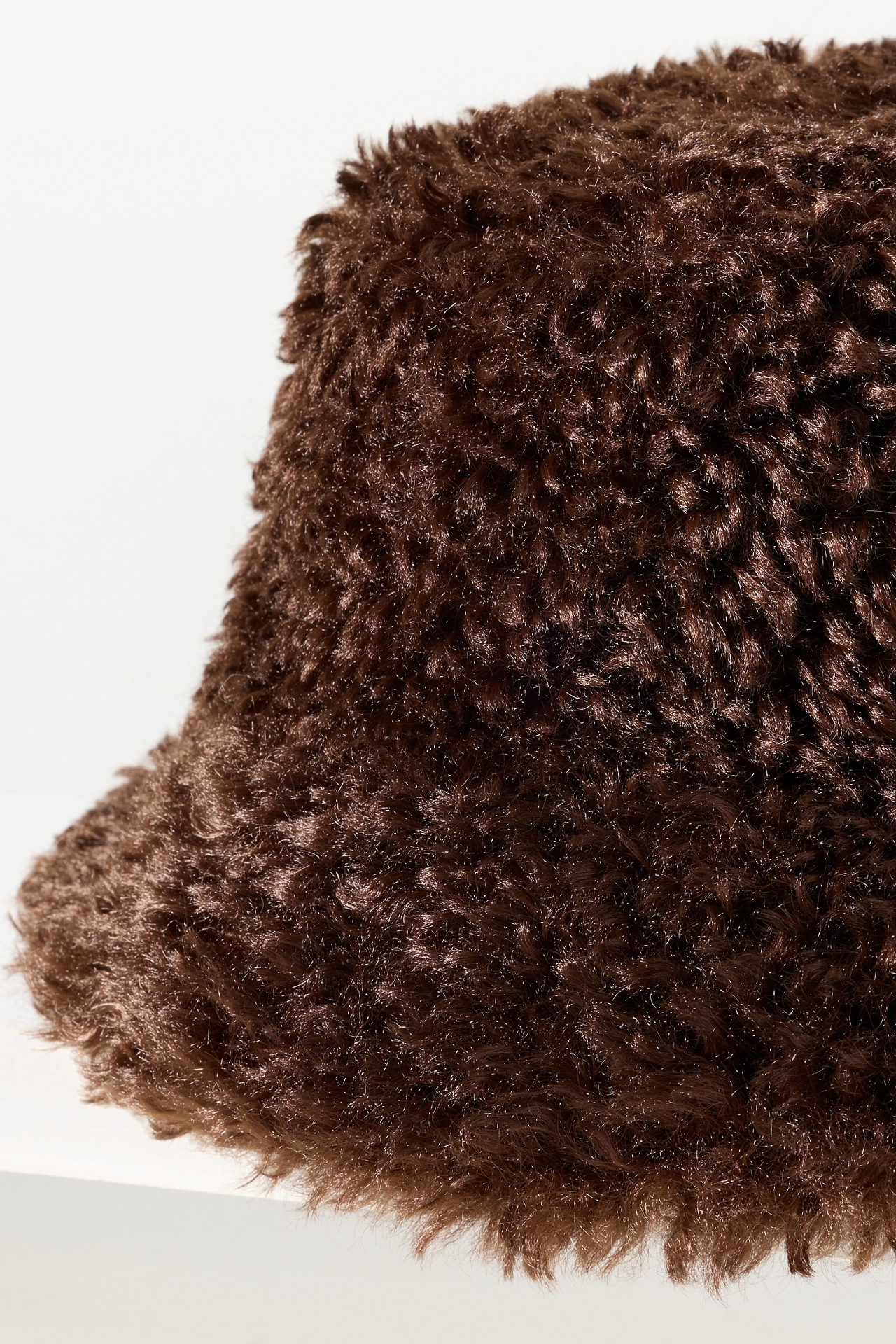 Curly Sherpa Fleece Bucket Hat