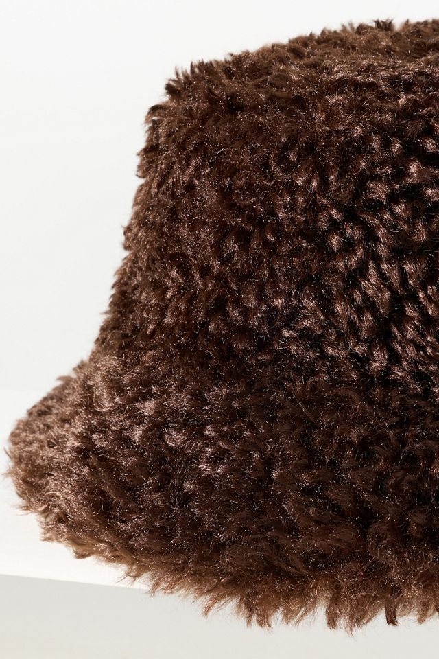 Curly Sherpa Fleece Bucket Hat #2