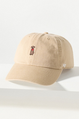 47 Brand Embroidered Dog Icon Baseball Cap In Brown
