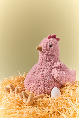 Mon Ami Pink Chicken Kids Plush | AnthroHome