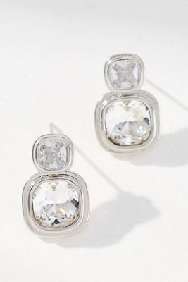 Stacked Crystal Drop Earrings