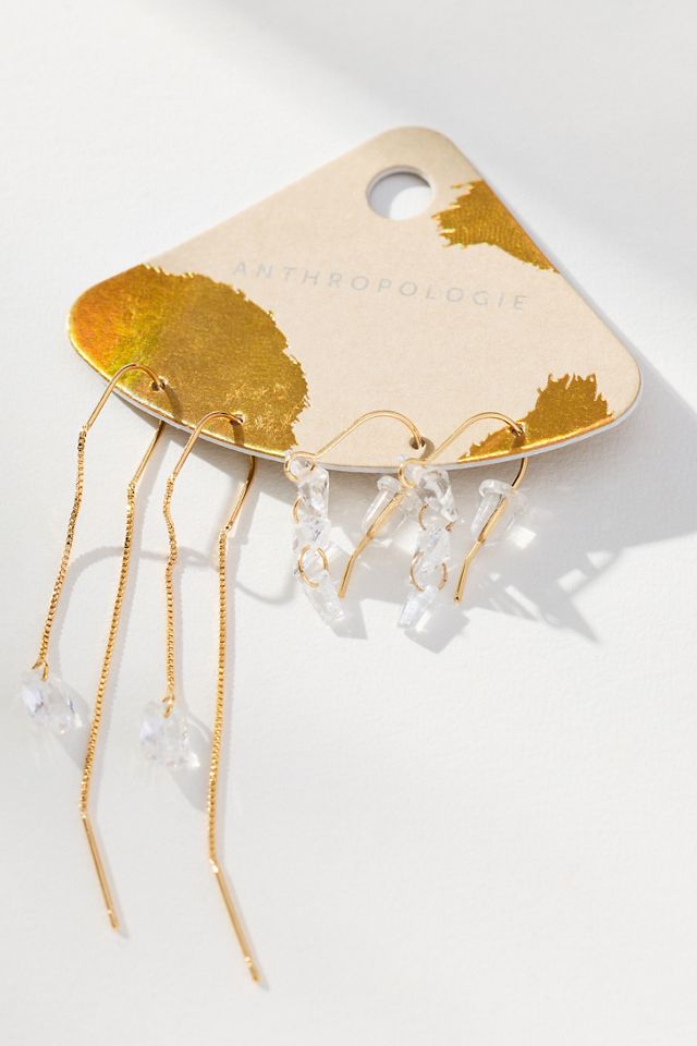 Boucles d'oreilles délicates et dégoulinantes, lot de 2 #1