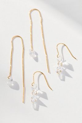 Delicate Drippy Earrings, Set of 2
