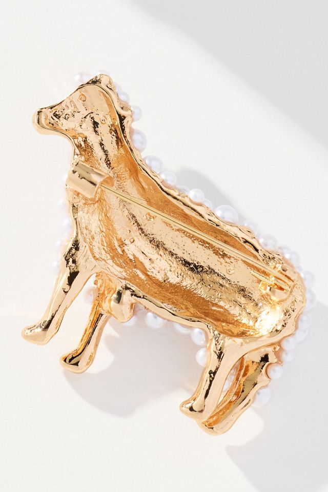 Pearled Sheep Brooch #1